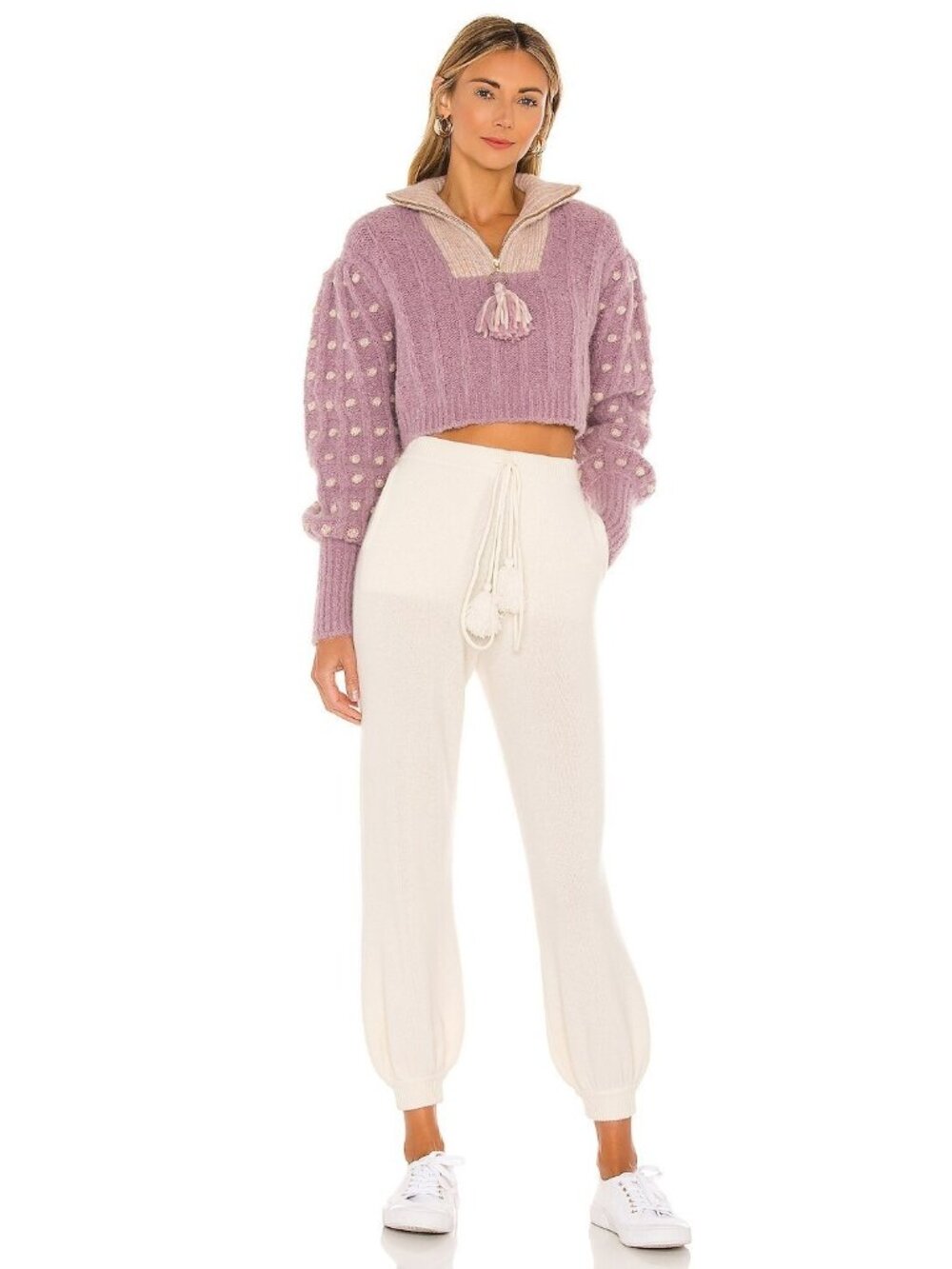 LoveShackFancy Tristan Pant in Cream